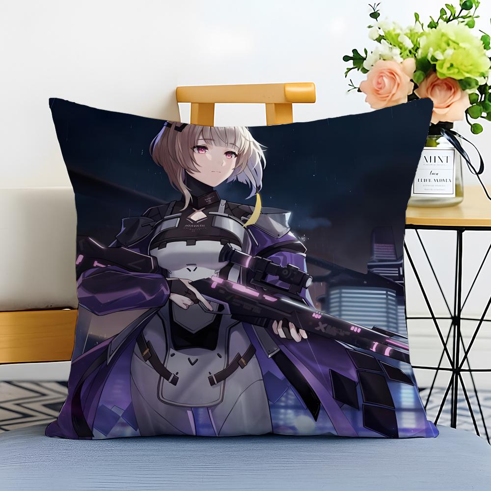 Fashion Icons SSnowbreak Containments Zone Cushion Cover Washable Linen Pillowcase Soft for Sofa Bed Cozy Home Room Decor 30X30cm