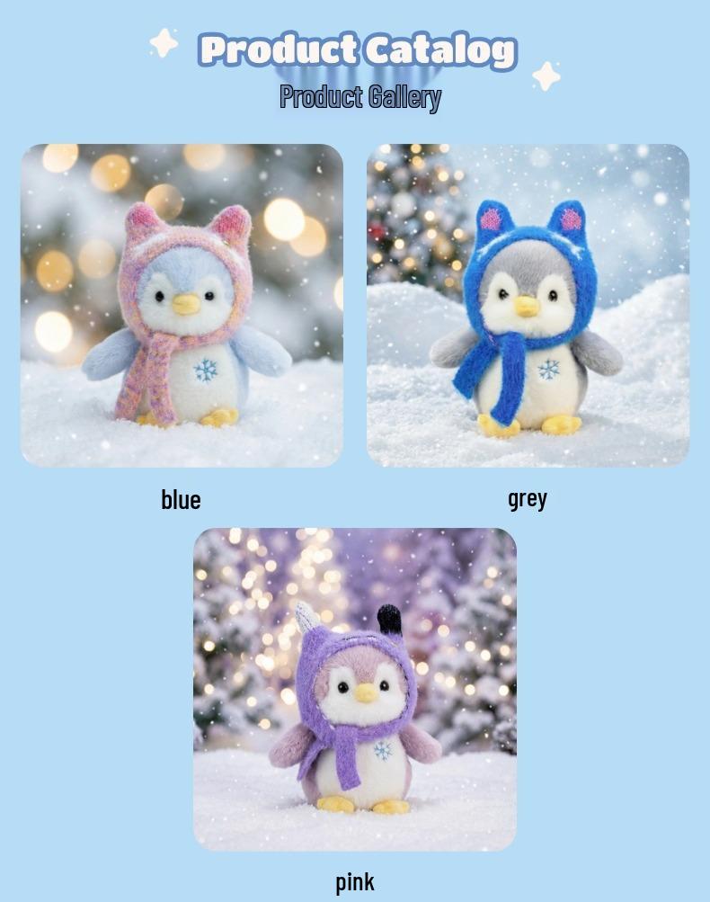 Soft Penguin Plush Doll - Cute New Year Gift for Kids, Perfect Hug Toy for Girls