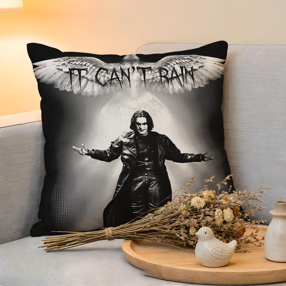 Cushion Cover  Linen  SkinFriendly Soft Decorative Case For Sofa Home Decor Classic Movie The CCrow Pillow cover
