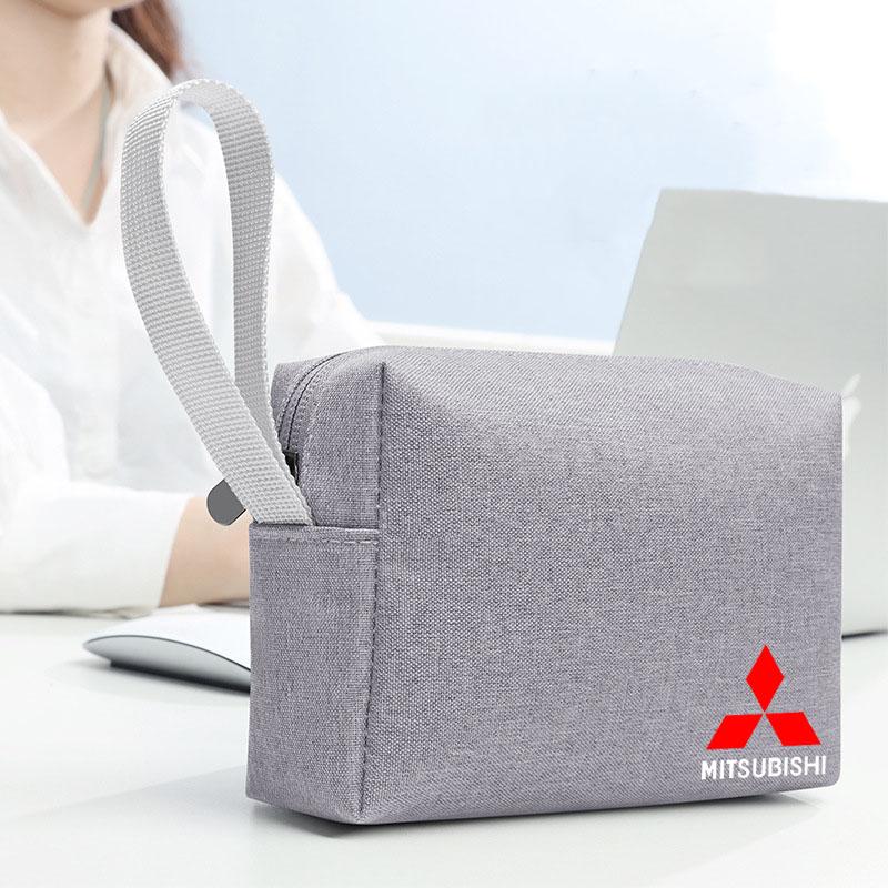 cxlqbm1 Portable Car Key Case Driver License Holder Credit Card Bag for Mitsubishi Lancer ASX Outlander Pajero Evolution Car Accessories