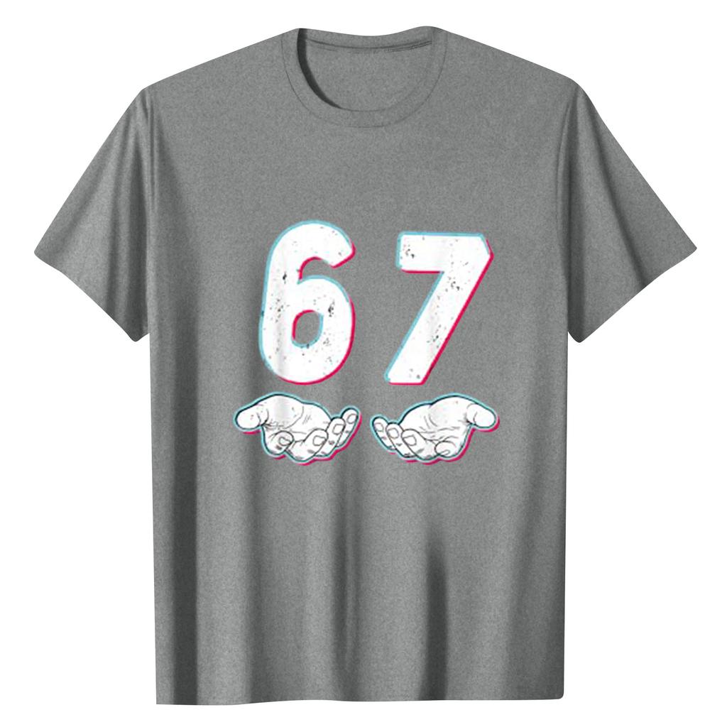 Ladies' Digital Printed Casual Round Neck Short Sleeved Top