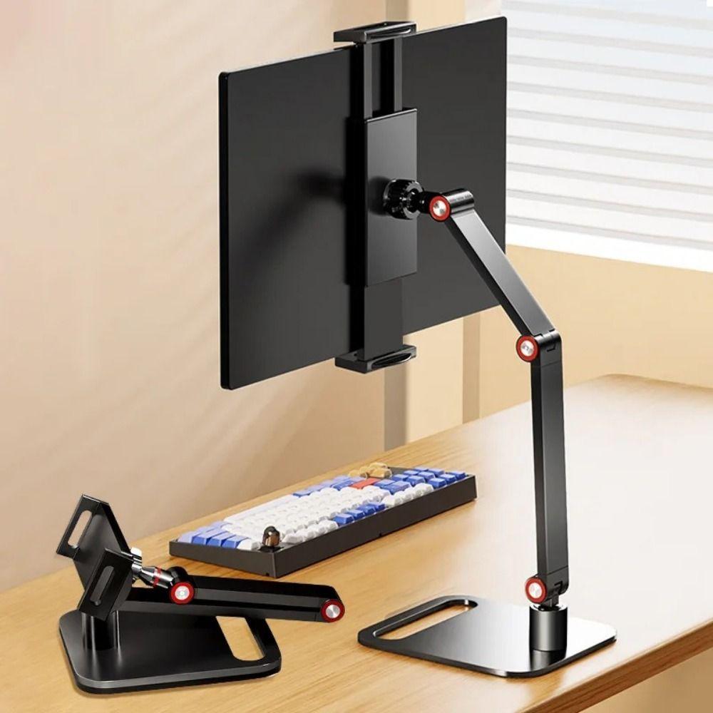 

360°Rotatable Portable Monitor Holder Adjustable Height Desk Holder Sturdy Screen Holder Office