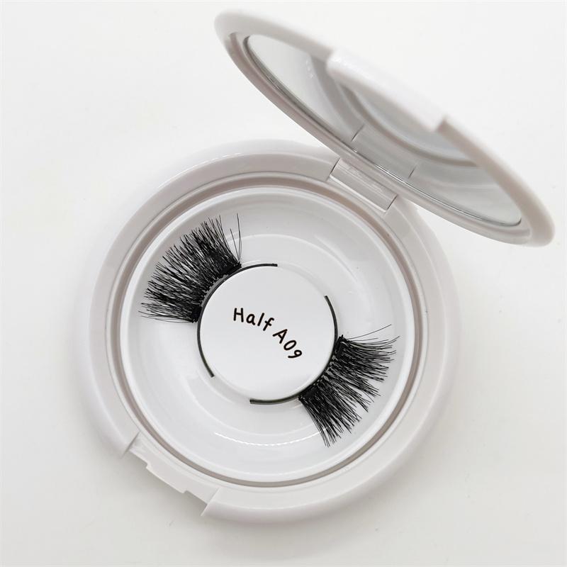 New No Glue No Eyeliner Handmade Synthetic Hair Cruelty-Free Reusable Half False Eyelashes Soft Band Quantum Magnetic