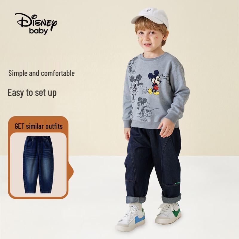 Disney Baby Boys' Pure Cotton Long Sleeve Sweatshirt