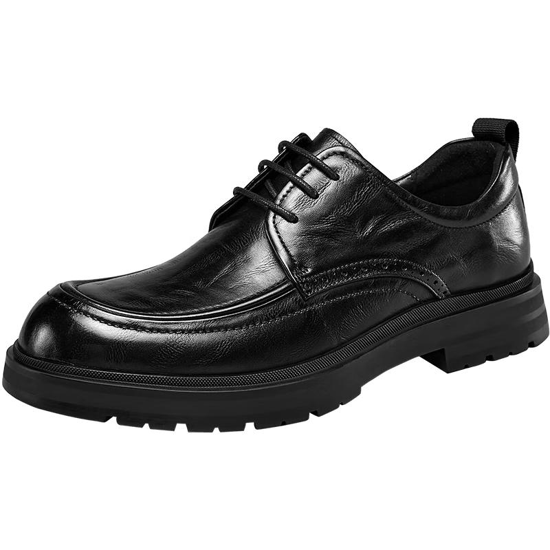 Yr & Kang Men s Round Toe Business Casual Leather Shoes 41