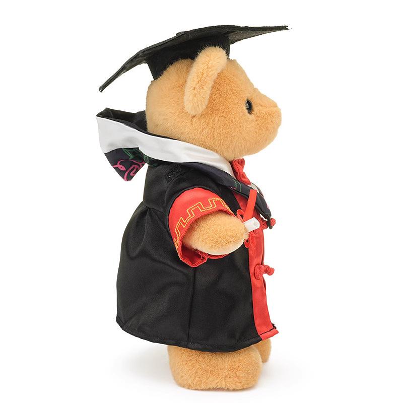 Hug Baby Doctor Bear Doll Master's Degree Graduation Season Bear Plush Toy Bachelor's Uniform Bear Rag Doll