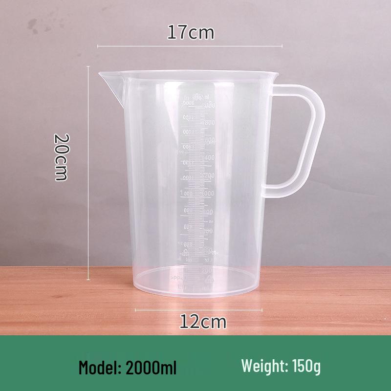 Large-Capacity Food-Grade Measuring Cup with Scale - High Transparency for Milk Tea Shop