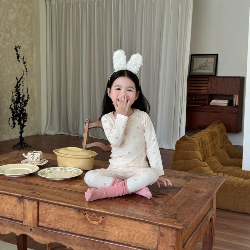 Kids Cotton Lycra Pajamas Set A Skin-friendly Long Sleeve Winter Homewear Boys Girls