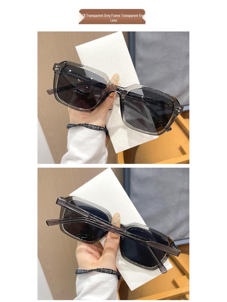 55112 New TR90 Polarized Women's Sunglasses: Japanese & Korean Style, Lightweight Small Square Frame