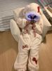 Flanelové Kigurumi Pyžamo Králík Nadměrná Velikost s a Nadýchaný Zvířecí Kostým na Podzim a Perfektní pro Doma a Zůstat v Teple [MTKCNTL] Dámská Kapuce,