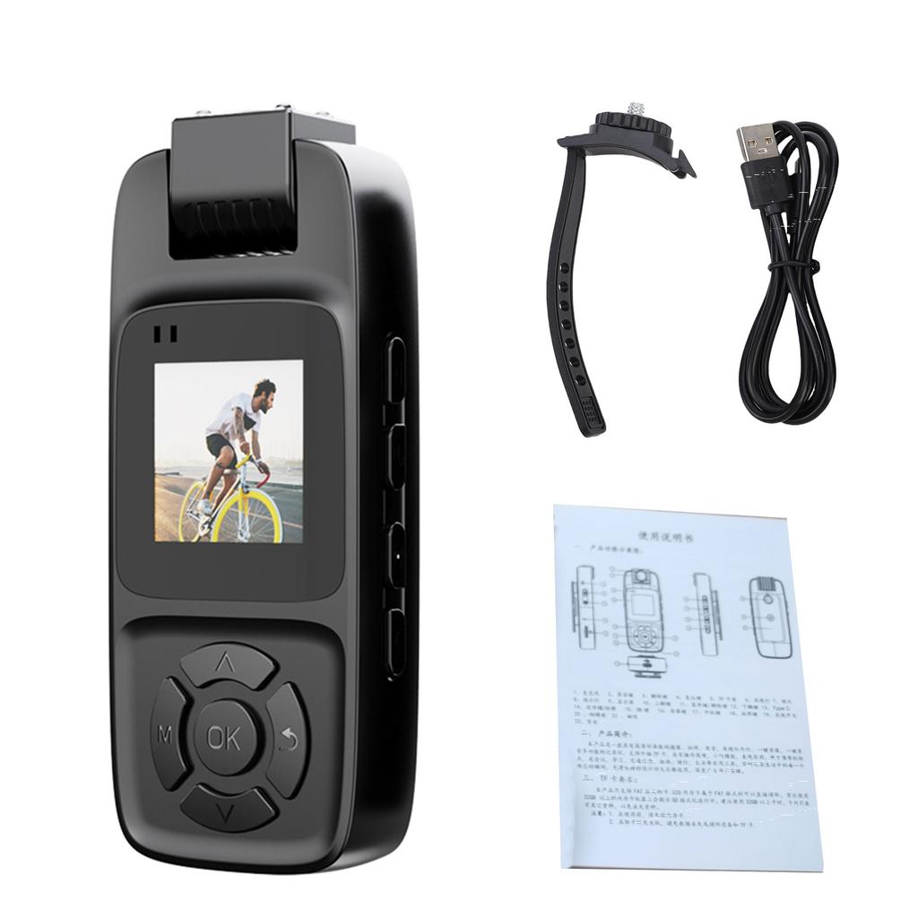 4K Body Tiny Camera Wireless Law Enforcement Camcorder 180 Rotation Lens Wearable for Outdoors