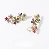 Colorful Design Zircon Earrings Sweet Style  Earrings  Personality Expression