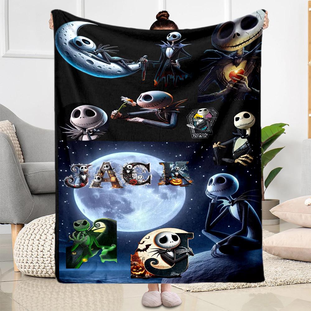 Christmas Nightmare Blanket Soft & Cozy Great for Picnics Bedding Bed All-Season Use Modern Style Unique Gift for Family and Friends Camping