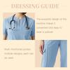 Mehrfarbige Krankenhaus-Kitteluniform Damen Schönheits-Arbeitskleidung Krankenschwester Zahnchirurgie-Anzug Medizinische Kitteluniformen Chirurgieanzüge