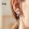 Birthday Presents for Her 1 Pair Cute Cat Paw Earrings Women, Vintage Front Back Stud Earrings, Small Kitten Jewelry Gift Lovers Unique Gifts Moms