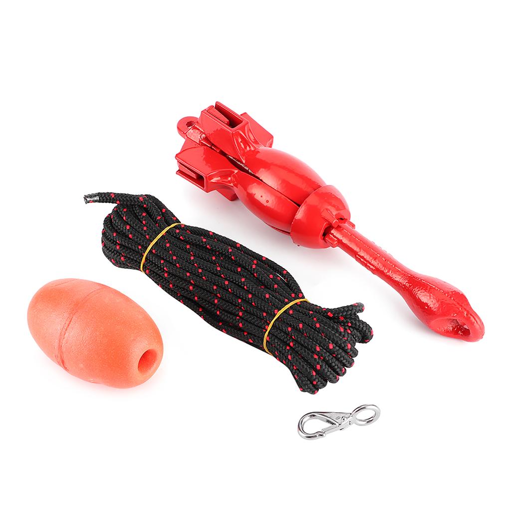 Foldable Anchors Kit 3.5lb1.5kg Red Universal Stainless Steel Grapnel for Boat Yacht Kayak Canoes