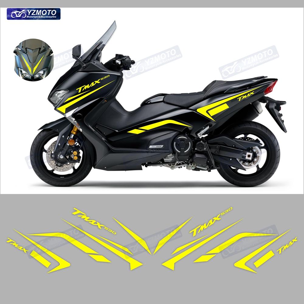 For Yamaha TMAX530 2017 2018 2019 TMAX Motorcycle Accessories Full Car Racing Fairing Sticker Waterproof Body Decal Stickers Kit