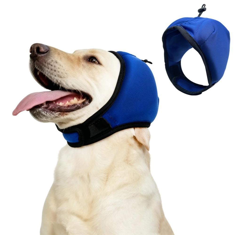 Anti-scare Dog Calming Earmuffs Adjustable Soft Elastic Dog Soothing Headgear Warm Cold Proof Noise Cancelling Ear Muffs