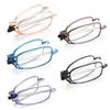 Fashion MINI Reading Glasses Men Women Folding Small Frame Black Metal Glasses With Original Box Portable