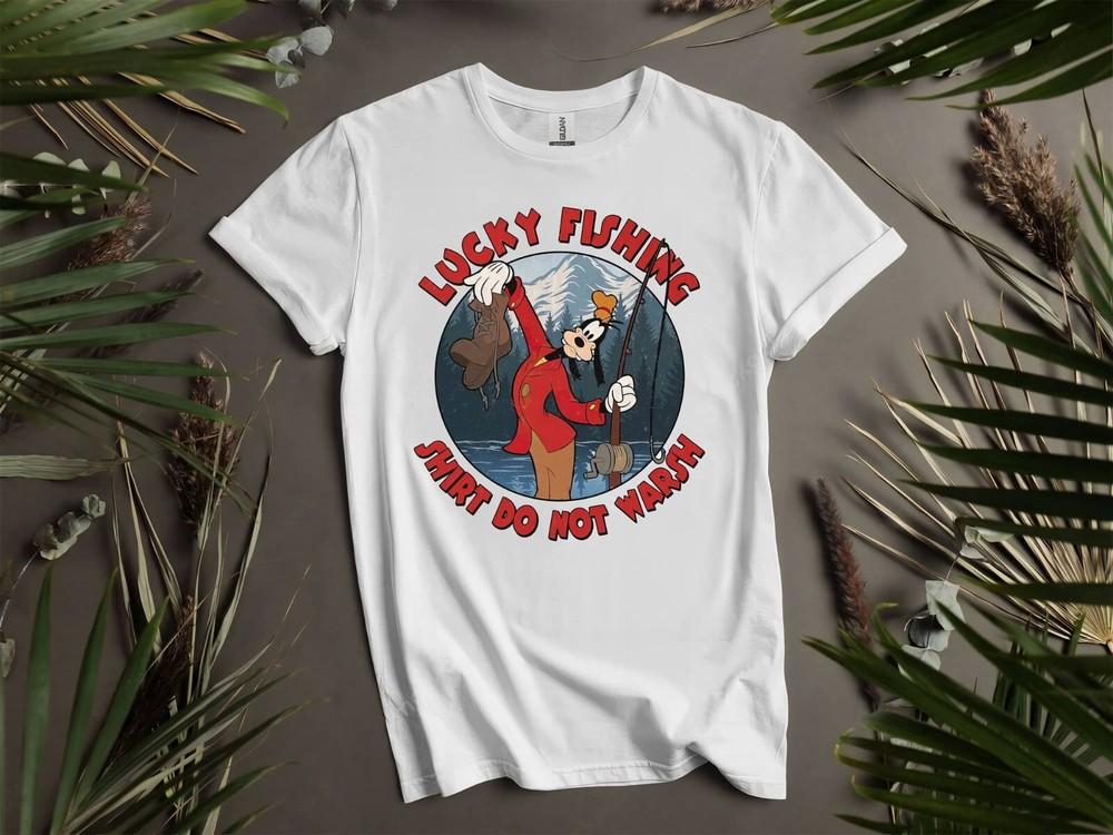 

Retro Goofy Lucky Fishing Shirt Do T-shirt T shirt Men Women Unisex Tshirt K691 2XL