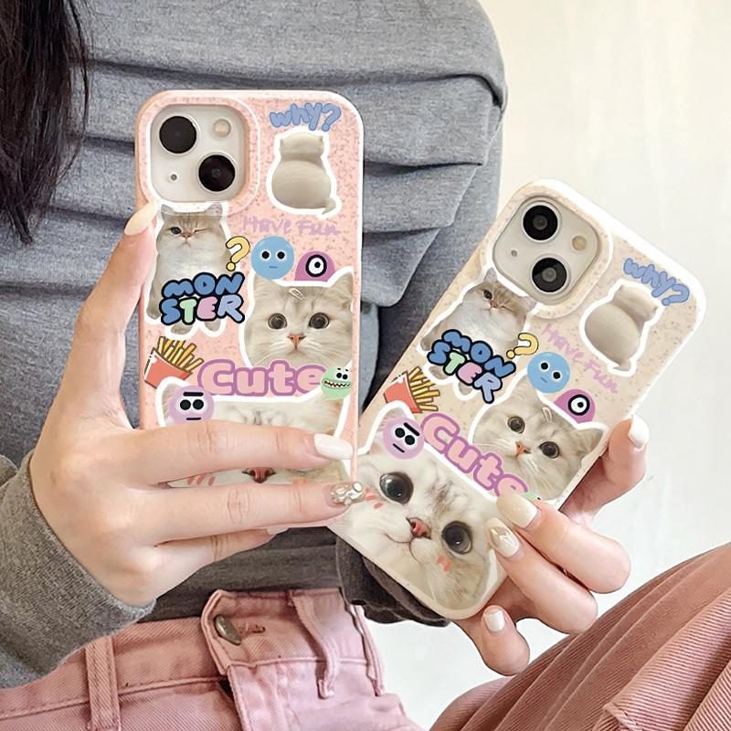 Mobile Phone Cases for iPhone 11 13 XR 15 Pro Max 12 14 Pro Max Case iPhone 16 7 Plus 8 Plus XS Max Degradable and Environmentally Friendly Anti-fall