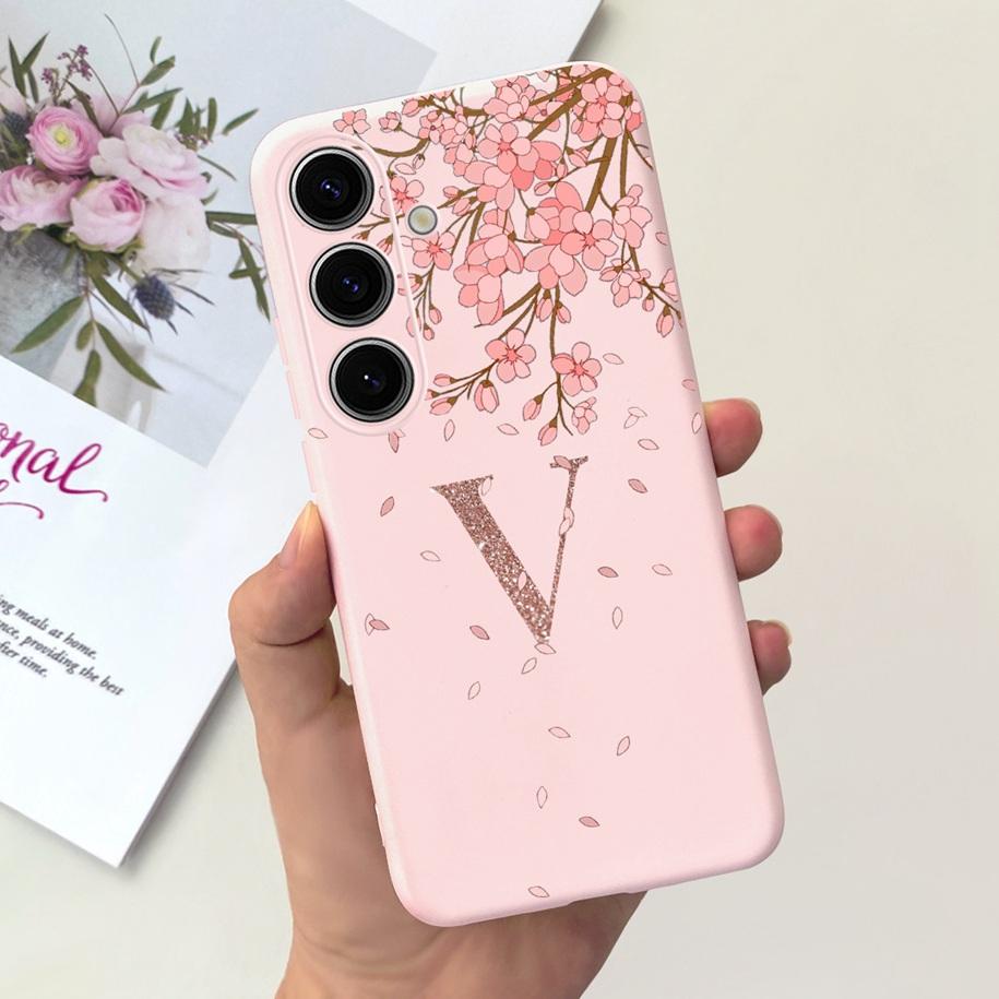 For Samsung Galaxy S24 5G Case SM-S921B Capa Fashion A Z Letters Soft Silicone Back Cover For Samsung S24 Ultra S24+ S 24 Bumper