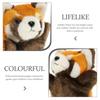 STOBOK Red Panda Hand Puppet, Cute Plush Toy with Moving Mouth for Ventriloquism and Parent-Child Play