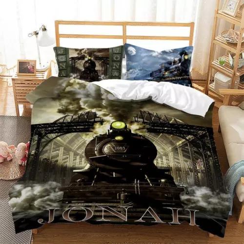 Comforter Steam Train Bedding Set Decoration Gift Suitable For Children Boys Girls Adults. Warm Soft Comfortable Breathable