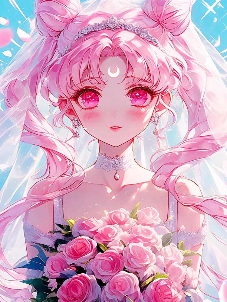 5D Full Square Drill Diamond Painting Beautiful Cartoon Girl Diamond Mosaic Embroidery DIY Doll Home Decor Gift 2024 New Series