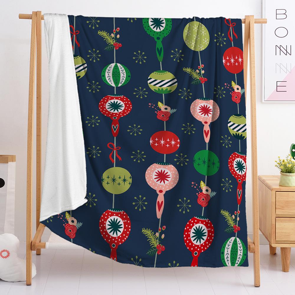 3D Digital Printed Christmas Blanket Flannel Blanket Fur Blanket Spring And Autumn