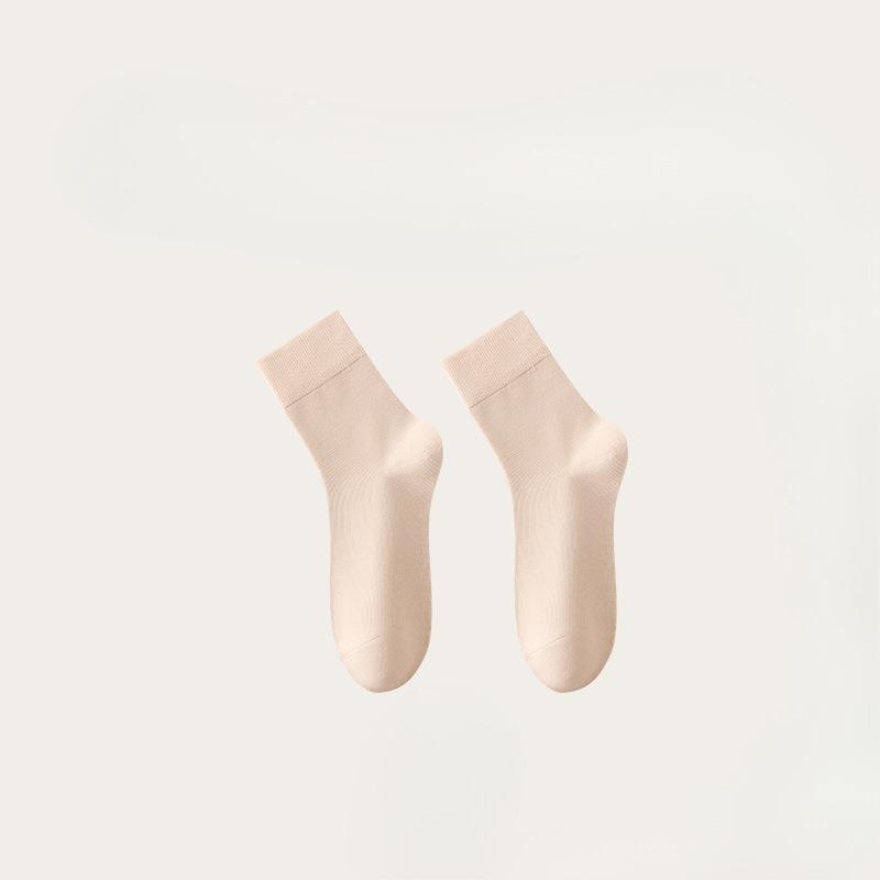 Female Autumn and Winter Fever Moisture Absorption Fever Boneless Bacteriostatic Deodorant Loose Mouth in The Tube Socks