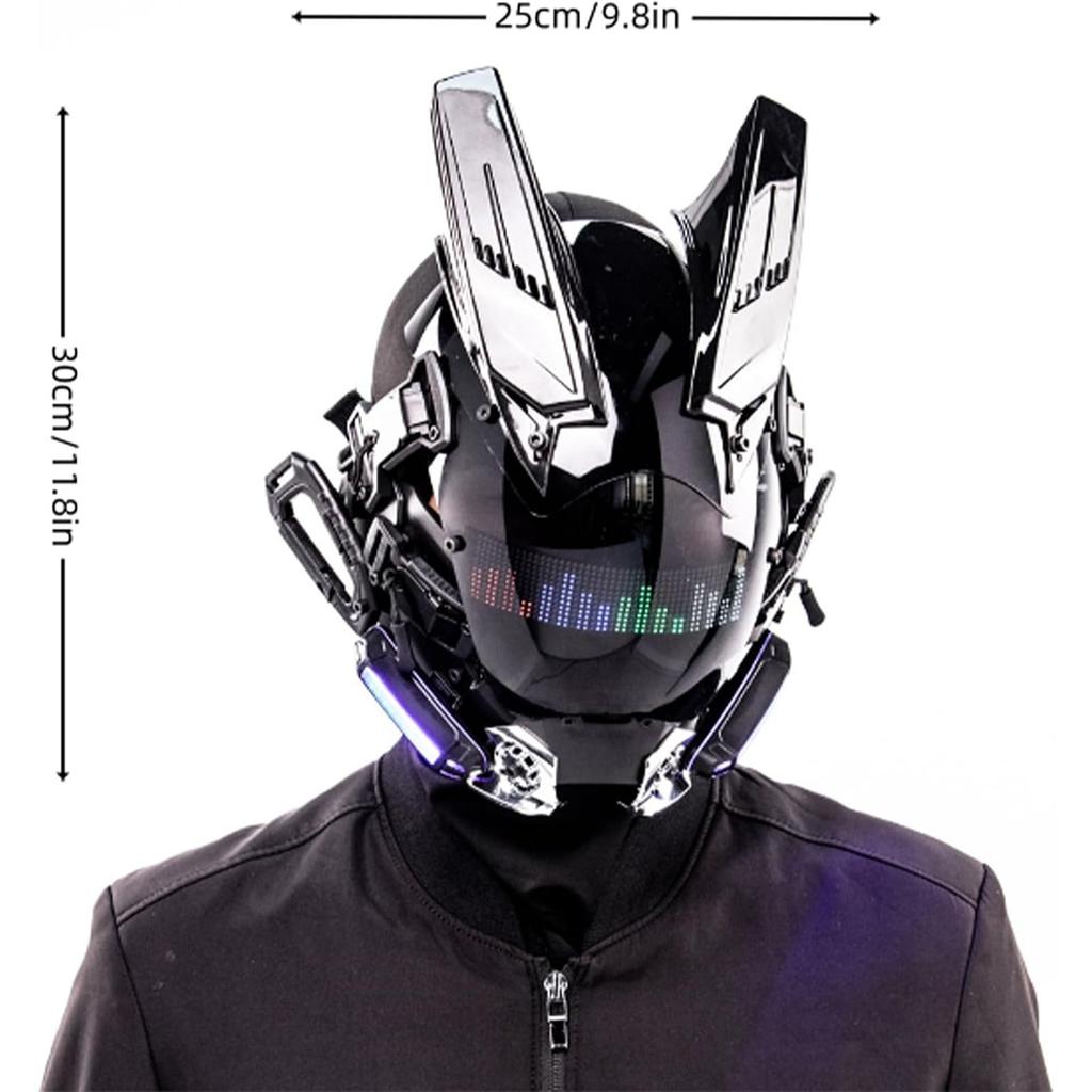 Punk Helmet Sci-Fi Gothic Mask for Cosplay Halloween Party Adults | Halloween Mask, Futuristic Mask, Tech Style Sci-Fi Helmet