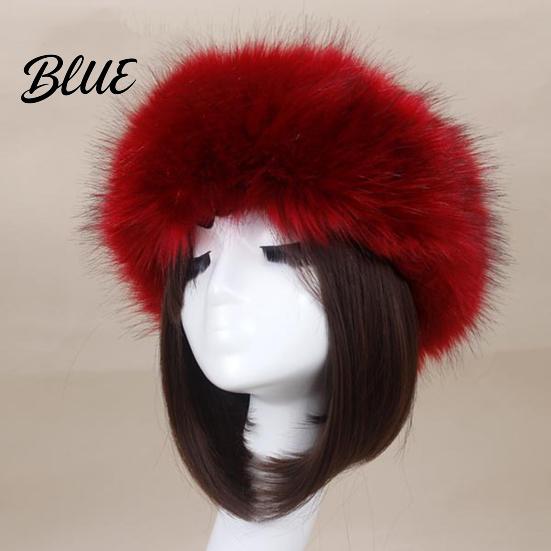 Women Autumn Winter Beanie Outdoor Cold-proof Thickened Hat Faux Fur Warm Plush
