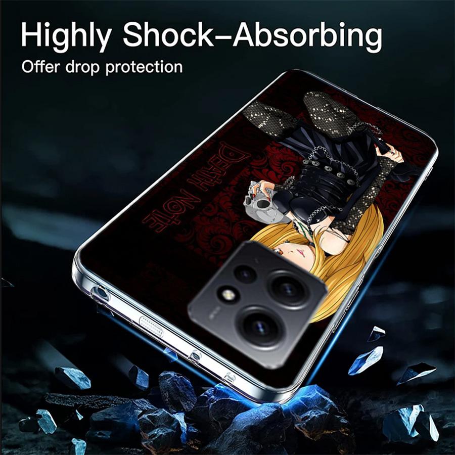 Anime Death note Amane Misa Phone Case For Redmi 12 13C 12C 15C 9 10 10C Note 13 Pro Plus 14 15 Pro 9T 9C 9A TPU Soft Cover Clea