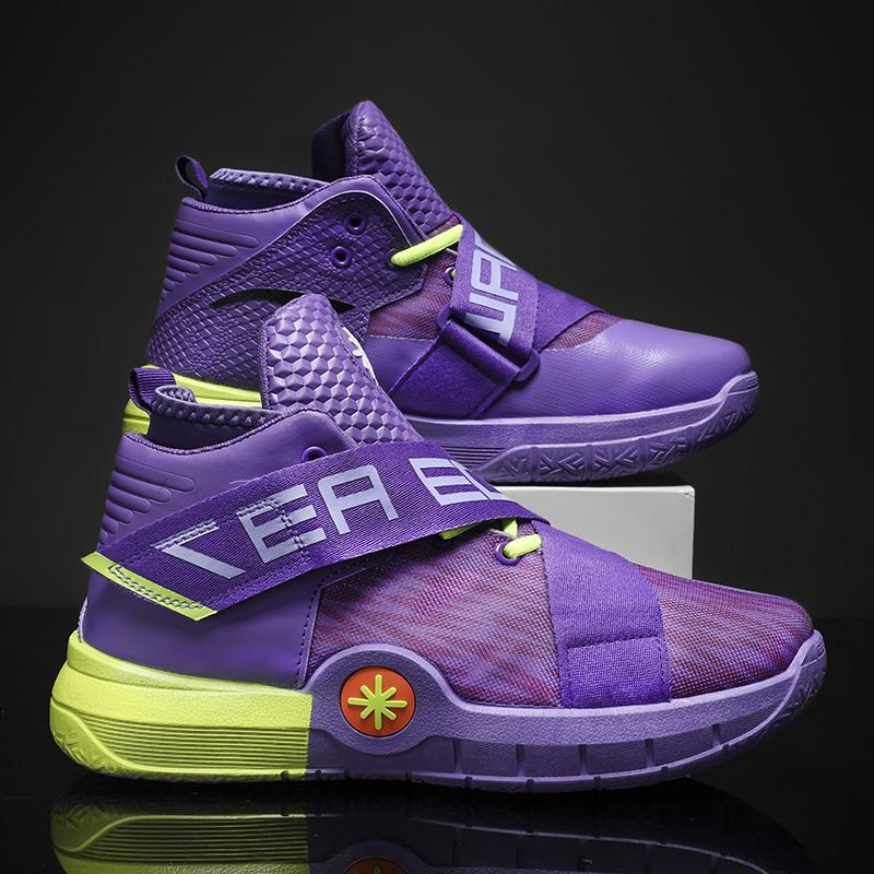 

Оригинальные мужские баскетбольные кроссовки, уличная удобная спортивная обувь, спортивные кроссовки 44 фиолетовый
