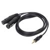 JORINDO Dual Female XLR to 3.5mm YSplitter Cable XLR Female to 1 8 Inch Jack Cable Cord