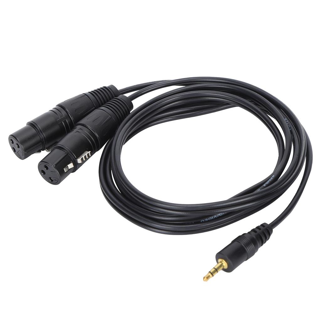 JORINDO Dual Female XLR to 3.5mm YSplitter Cable XLR Female to 1 8 Inch Jack Cable Cord