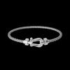 Bracciale con Diamanti V Oro 18K Oro Rosa Bracciale per Coppia Uomo e Donna