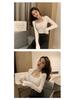 Stylish Women's U-Neck Long Sleeve Knit Sweater - Solid Color Autumn/Winter Top