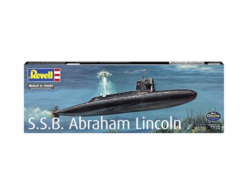 German Revell 1/253 SSB Abraham Lincoln (Cutaway Model) Plastic Model Kit 05185 (Submarine)