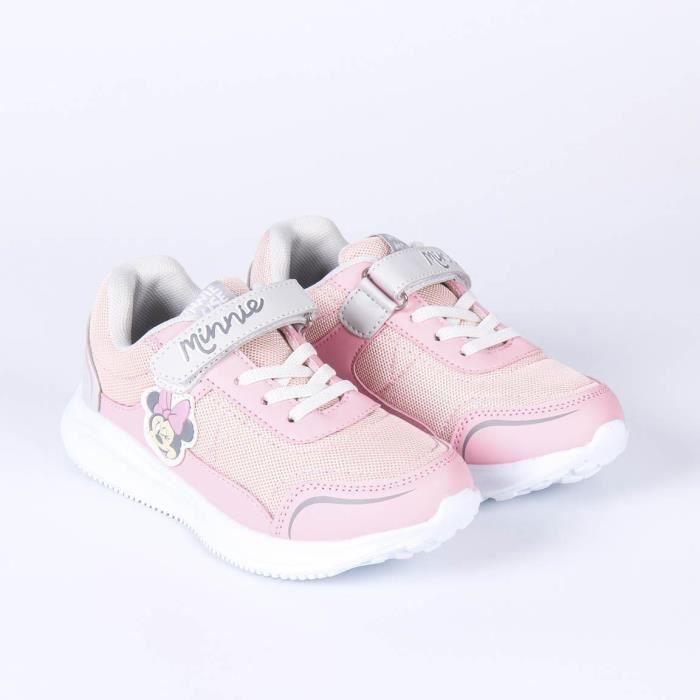 Baskets enfant - Cerda - Minnie - Rose - Semelle légère EVA - Fermeture à lacets