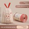 Cartoon Capybara Heavy Duty Trash Bag With Drawstring For Home Kitchen Use