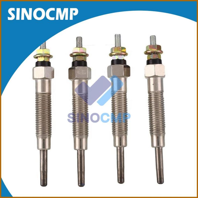 4pcs 12V S4S Plug Glows 32A66-03100 for Mitsubishi S4Q2 S4S Forklift F18B FD28 FD35A Aftermarket Parts