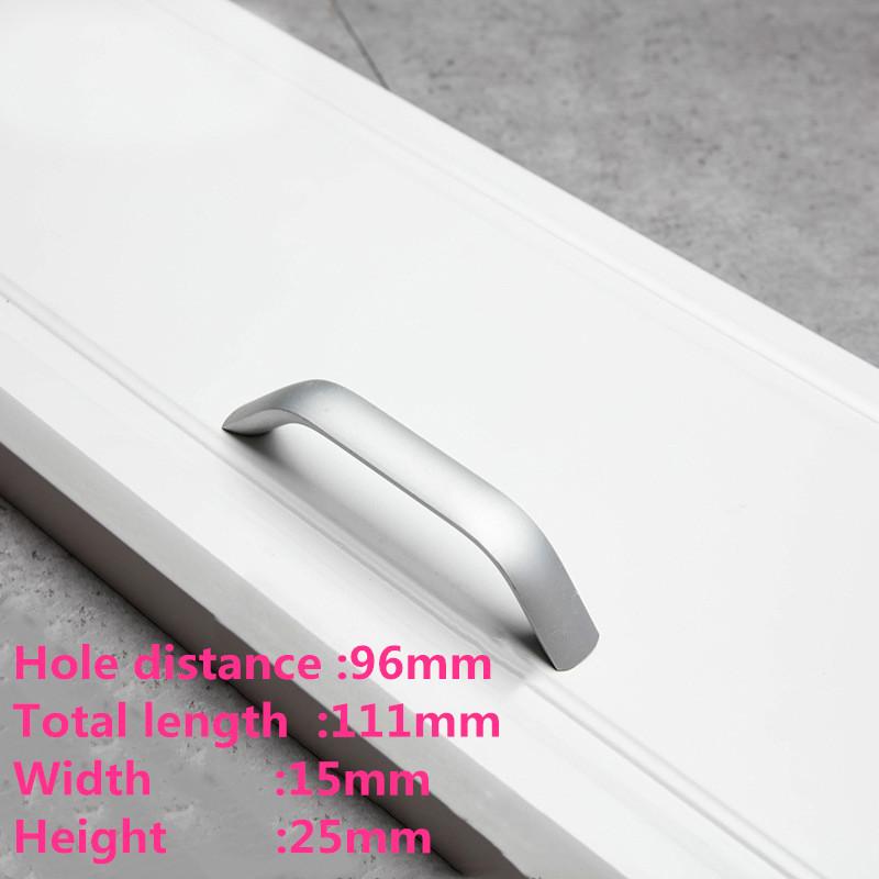 European Oxidation Matte Cabinet Handles Aluminum Alloy Door Knobs  Holder Case Box Puller Kitchen Cabinet Pulls Drawer Pulls