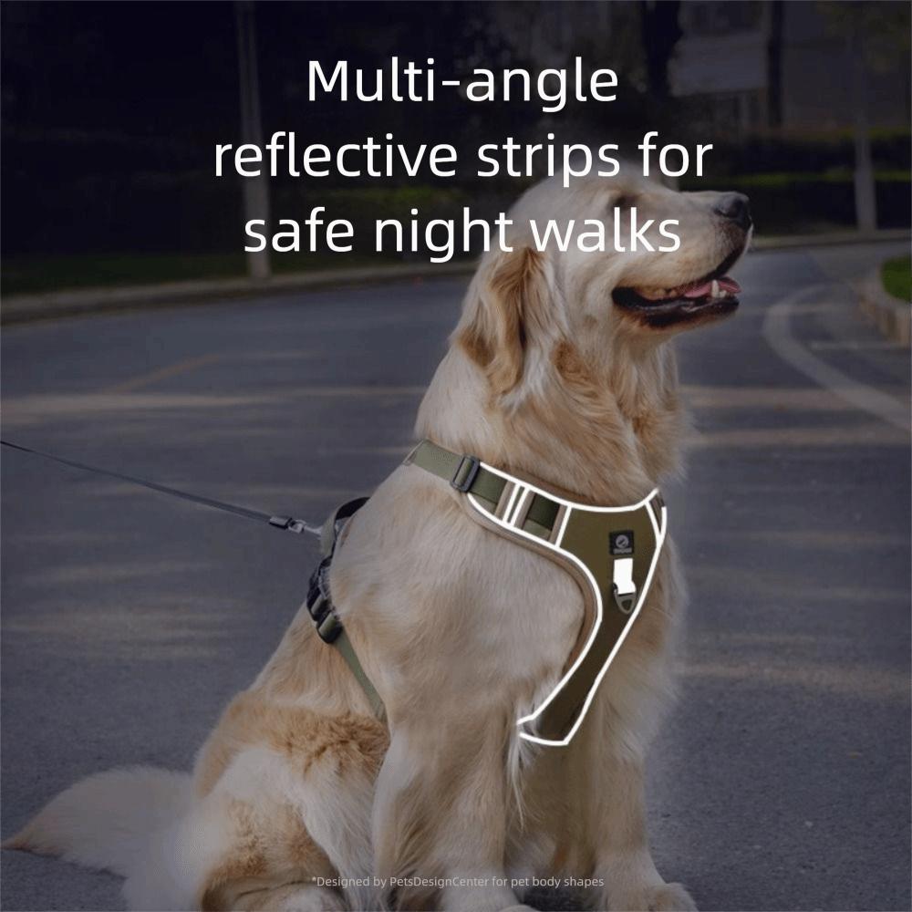 Reflective Dog Chest Strap Lightweight No-Pull Chest Strap Vest Type Dog Harness  Daily Walk