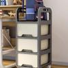 Modern Minimalist Rolling Cart Multi-Function Desk Drawer Storage Two-Layer Storage Box Office Use Book Bag Organizer
