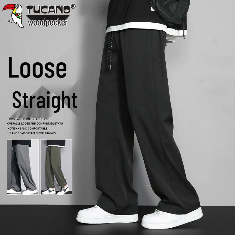 TUCANO Men s Summer Ice Silk Loose Straight Casual Pants 3XL