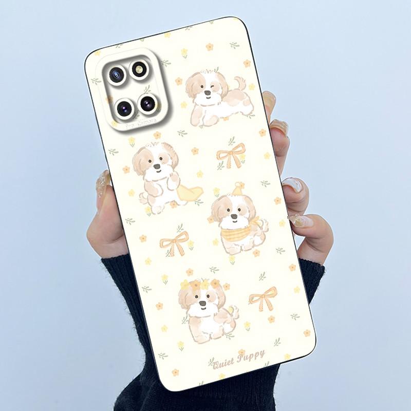 

For Samsung Galaxy Note10 Lite A81 M60S Phone Case Cute Panda Girls Cats Square Matte Silicone Full Cover Shockproof SM-N770F/DS Samsung A81