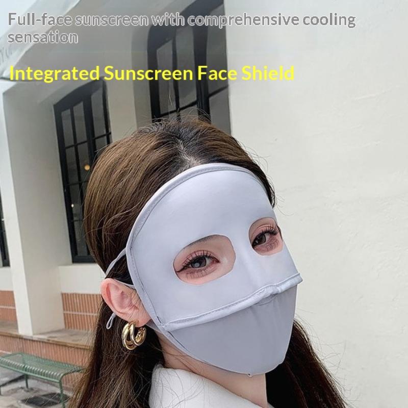1/4Pcs Sunscreen Mask Female Uv Protection Full Face Summer High-Efficiency Uv Protection Full Face Protective Mask