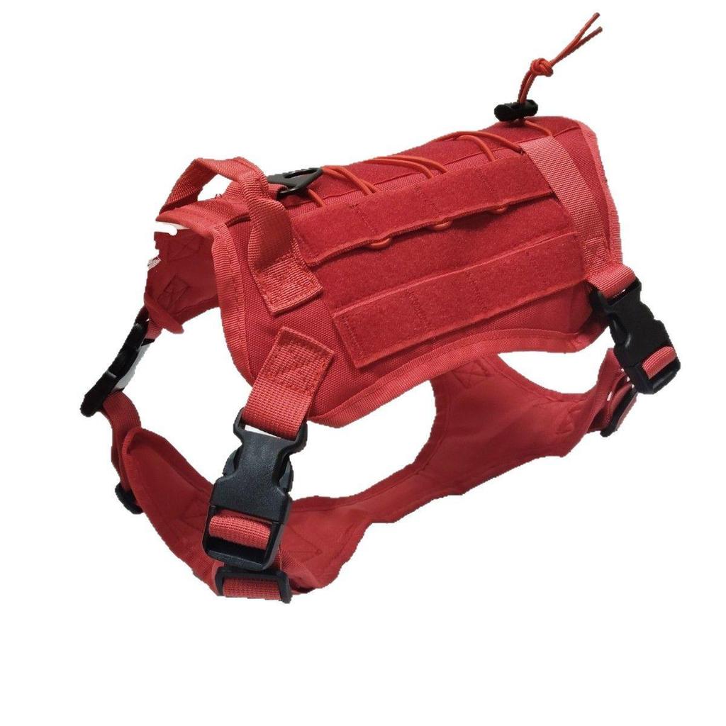 Tactical Nylon Dog Harness with Leash for Outdoor Training